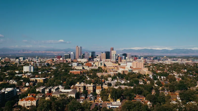 Front Range skyline and open park land under a restless autumn sky, the kind of weather Broomfield commuters learn to read from US 36